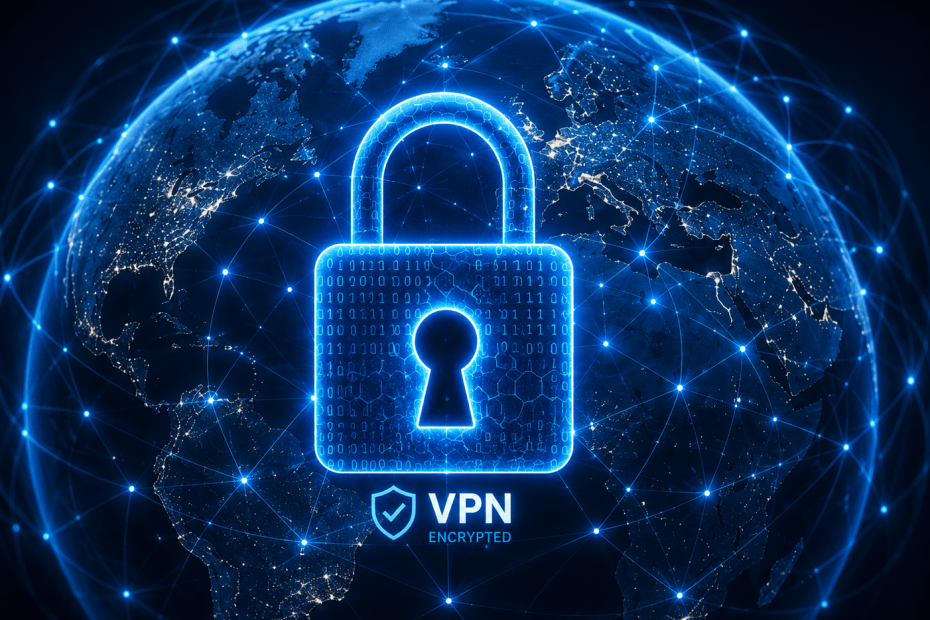 Global cybersecurity and VPN encryption